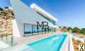 Photo Nouvelle villa moderne en construction de designer exclusive avec vue panoramique sur la mer Méditerranée à Racó de Galeno (Benissa), Costa Blanca. Avec 560 m² construits, ascenseur.