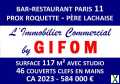 Photo Vente fonds restaurant avec licence IV prox. Père-lachaise 75011 PARIS