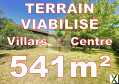 Photo Terrain constructible viabilisé 541 m²