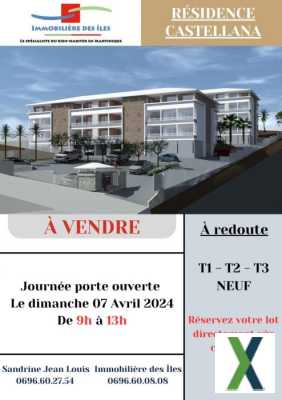 Photo Appartement à vendre à Fort de France T2 neuf 56 m² abordable au calme à Redoute